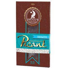 Шоколад черный Shoud'e Picant (морская соль, 70% какао, 100г)