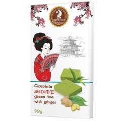 Шоколад белый Shoud'e (зелёный чай, имбирь, 90г)