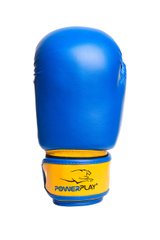 Боксерські рукавиці PowerPlay 3004 JR Classic Синьо-Жовті 8 унцій