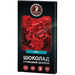 Шоколад черный Shoud'e (гемовое железо, 70% какао, 100г)