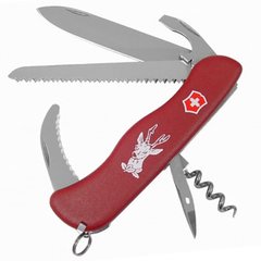 Нож складной, мультитул Victorinox Hunter (111мм, 12 функций), красный 0.8873