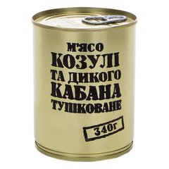 Тушенка из дикого кабана и косули MIX, консерва (340г), ж/б