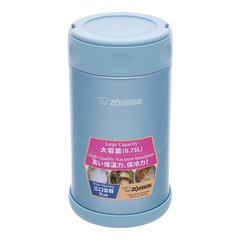 Термоконтейнер пищевой Zojirushi SW-FCE75AB (0,75л), голубой