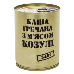 Тушенка из косули с гречневой кашей, консервы (340г), ж/б