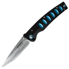 Нож складной Mcusta Katana (длина: 195мм, лезвие: 85мм), черный-синий