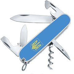 Нож складной, мультитул Victorinox Spartan Ukraine Герб (91мм, 12 функций), синий 1.3603.7R7