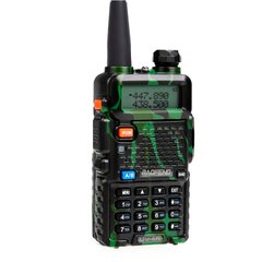 Рация Baofeng UV-5R (5W, VHF/UHF, 136-174 MHz/400-470 MHz, до 5 км, 128 каналов, АКБ), камуфляжная