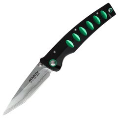 Нож складной Mcusta Katana (длина: 195мм, лезвие: 85мм), черный-зеленый