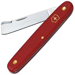 Нож складной, садовый Victorinox (100мм, 2 функции), красный 3.9020