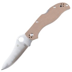 Нож складной Spyderco Stretch (длина: 210мм, лезвие: 94мм), коричневый