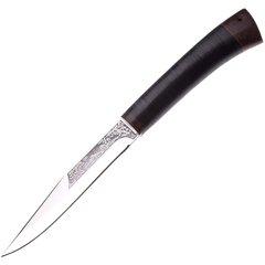 Нож АиР Заноза, рукоять кожа (длина:22.5см, лезвие: 12.0см), ножны кожа