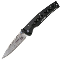 Нож складной Mcusta Fusion Damascus (длина: 195мм, лезвие: 85мм, дамаск), черный