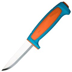 Нож фиксированный Mora Basic 511 LE 2018 (длина: 206мм, лезвие: 89мм), голубой/оранжевый
