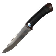 Нож АиР Лиса, рукоять кожа (длина: 26.0см, лезвие: 14.0см), ножны кожа