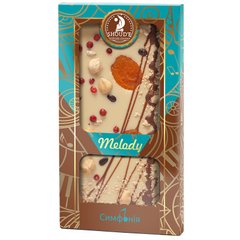 Шоколад белый Shoud'e Melody Симфония (курага, фундук, кедр.орех, красный перец, имбирь, 100г)