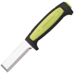 Нож фиксированный Mora Chisel (длина: 193мм, лезвие: 75мм), черный/желтый