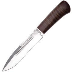 Нож АиР Скорпион, рукоять кожа (длина: 27.0см, лезвие: 16.0см), ножны кожа