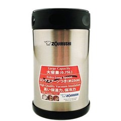 Термоконтейнер пищевой Zojirushi SW-FBE75XA (ложка, 0,75л), стальной