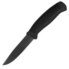 Нож фиксированный Mora Companion (длина: 218мм, лезвие: 103мм, черное), черный