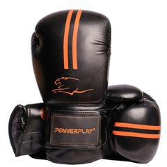 Боксерські рукавиці PowerPlay 3016 Contender Чорно-Оранжеві 10 унцій