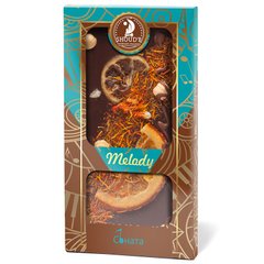Шоколад черный Shoud'e Melody Соната (цукаты лимона/апельсина, фундук, кедр.орех, шафран 100г)