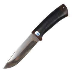 Нож АиР Турист, рукоять кожа (длина: 26.5см, лезвие: 14.0см), ножны кожа