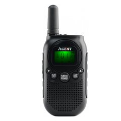 Рация Agent AR-T6 (0.5W, PMR446, 446 MHz, до 4 км, 8 каналов, АКБ), черная