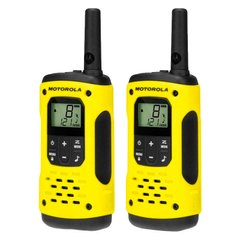 Рация Motorola Talkabout T92 H2O (0,5W, PMR446, 446 MHz, до 10 км, 16 каналов, АКБ), желтая