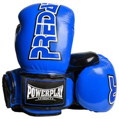 Боксерські рукавиці PowerPlay 3017 Predator Сині карбон 12 унцій